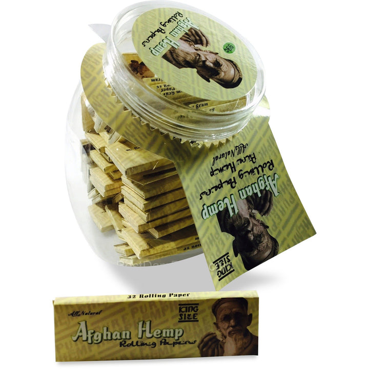 Afghan Hemp Rolling Papers King Size Jar (50ct)