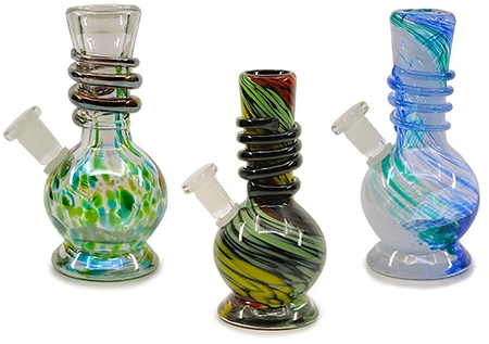 12" Glass-On-Glass Soft-Glass Water Pipe