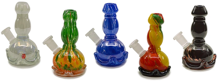 12" Glass-On-Glass Soft-Glass Water Pipe