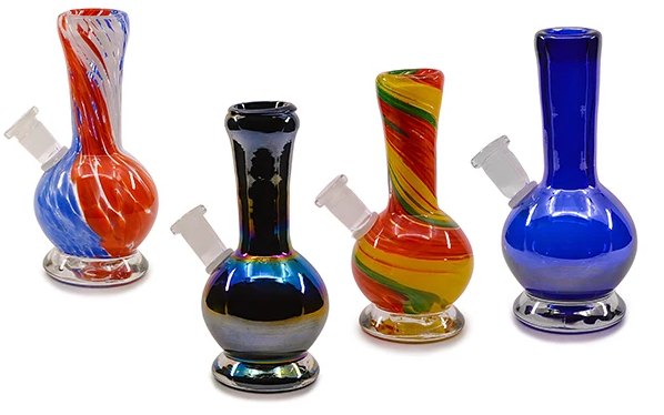 12" Glass-On-Glass Soft-Glass Water Pipe