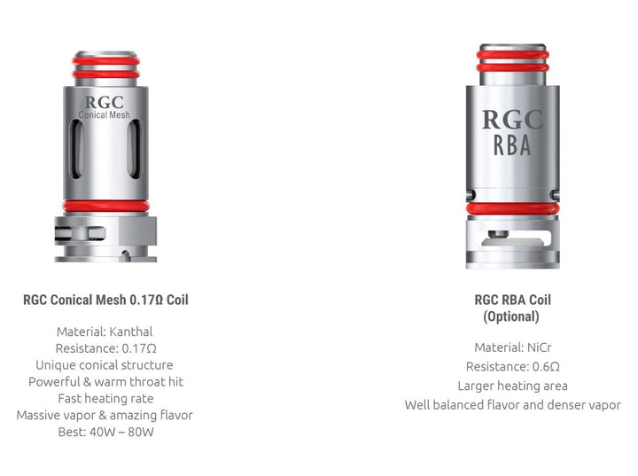 RPM 80 RGC COILS AND PODS