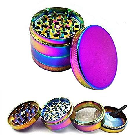 Four Piece Solid Top Grinder- Rainbow (MSRP $24.99)