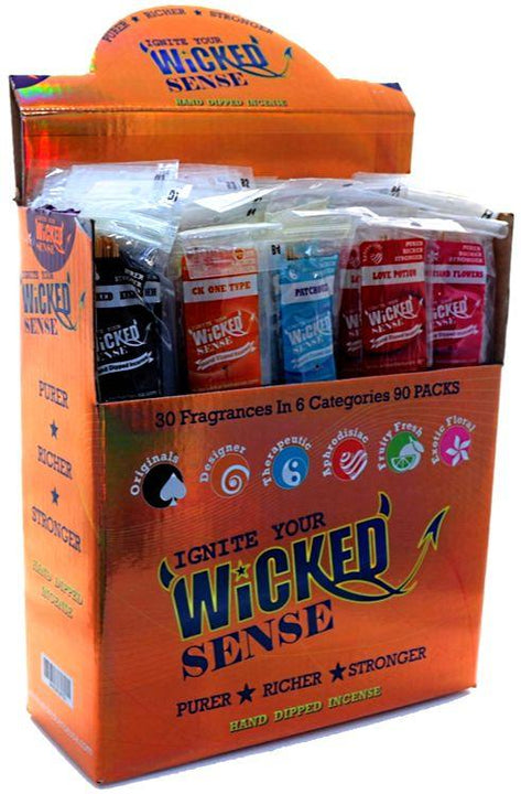 Wicked Sense Incense Sticks Assorted 90pk Display