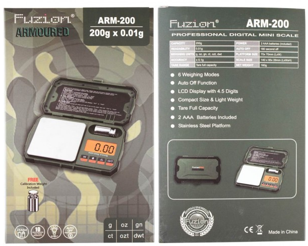 Arm-200 Armoured Fuzion .01 Gram Scale
