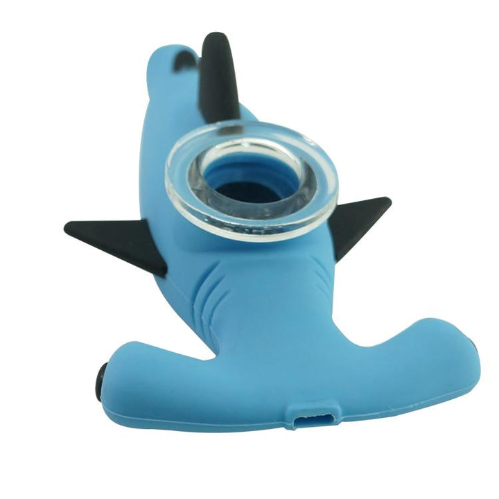 Silicone Hand Pipe - Hammer Head Shark