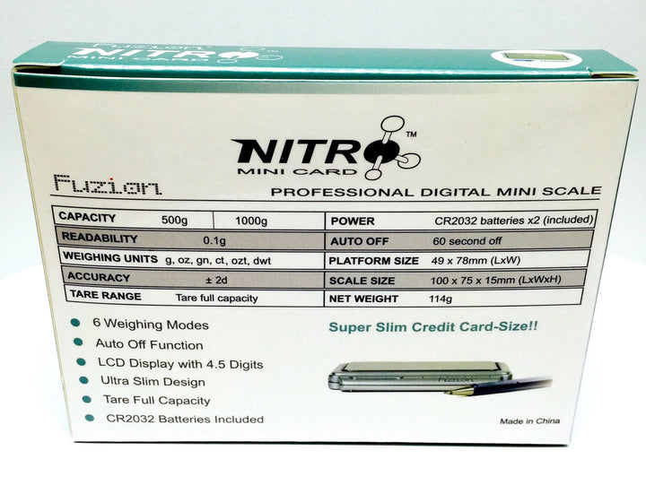 NTR-500 Fuzion 500 Gram Scale