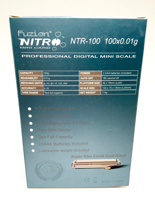 NTR-100 Fuzion .01 Gram Scale