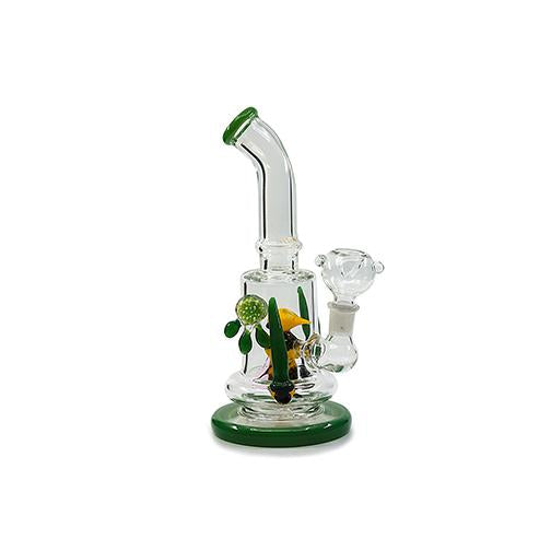 Glass Water Pipe - Birdy (9")
