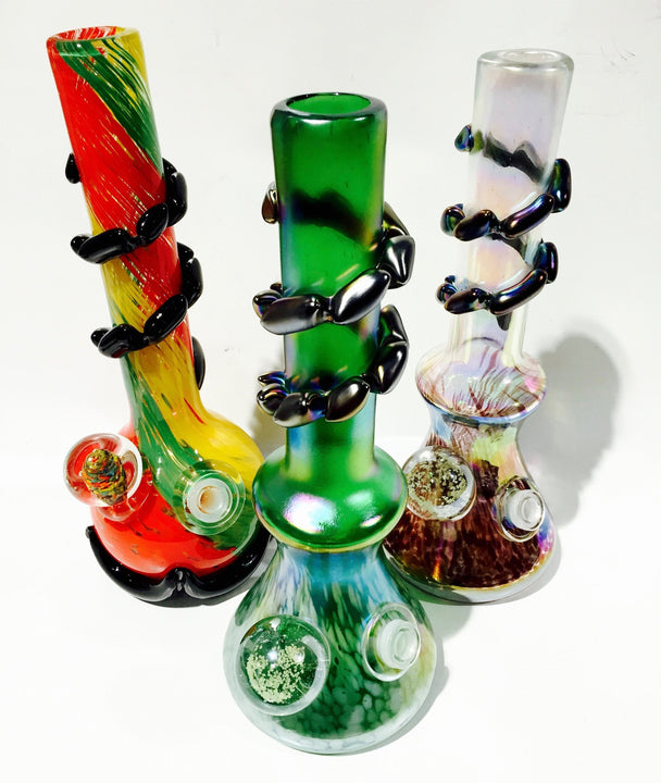 12" Glass-On-Glass Soft-Glass Water Pipe