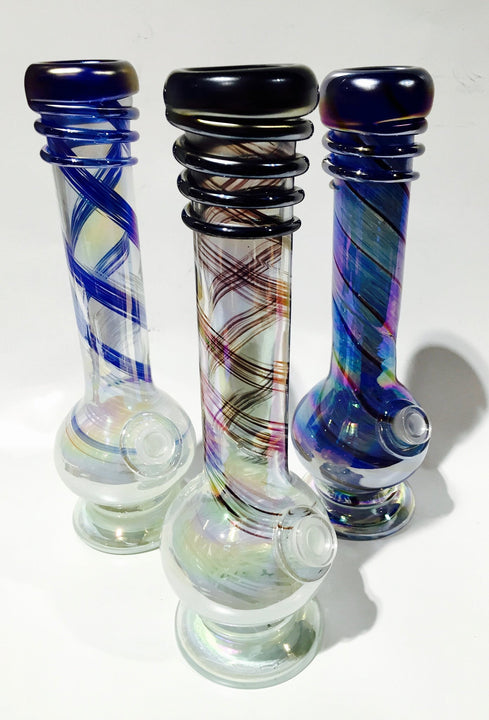 12" Glass-On-Glass Soft-Glass Water Pipe