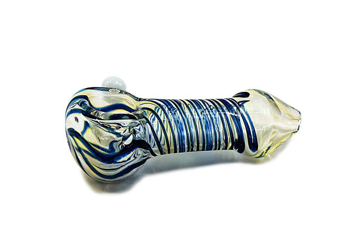 Glass Hand Pipe - Swirly (4")