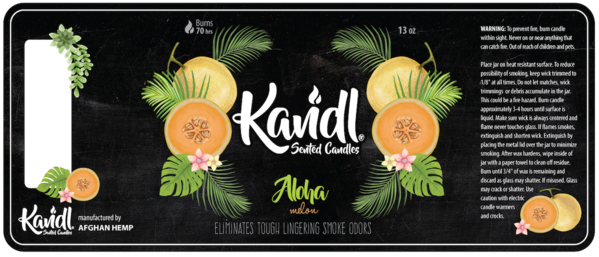 Kandl Smoke Odor Eliminating Scented Candle by Afghan Hemp