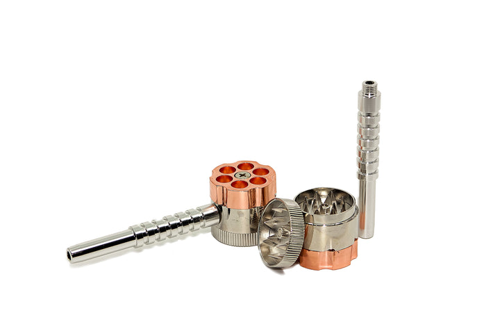 6-Shooter Pipe w/ Attached Grinder (1.2")(30mm)
