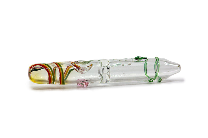 Steamroller Pipe - Rasta Swirl