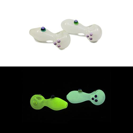 Glow in the Dark Hand Pipe - Fat Belly (5")