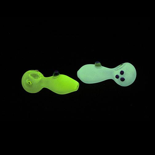 Glow in the Dark Hand Pipe - Fat Belly (5")