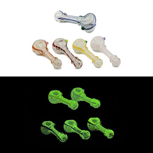 Glow in the Dark Hand Pipe - Nets (4.5")