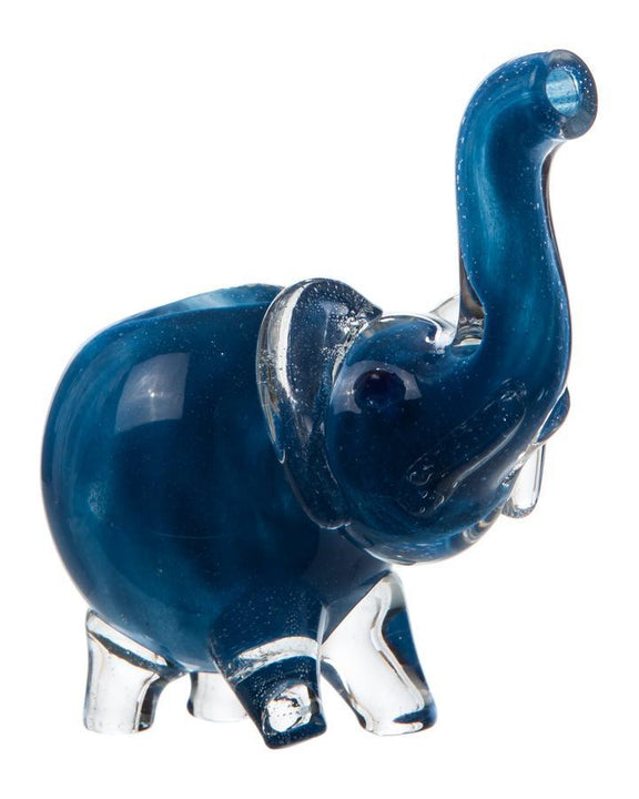 Glass Hand Pipe - Elephants Trunk (4")