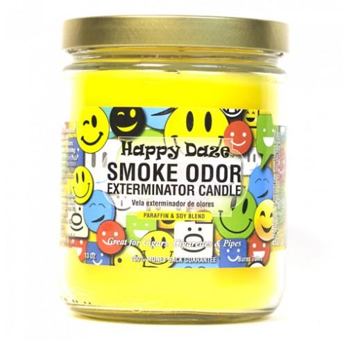 Smoke Odor Exterminator Candle 13oz Happy Daze