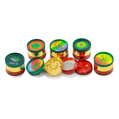 Grinder - Holographic Leaves (2.0")(50mm)