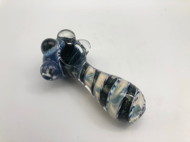 3 inch blue swirled Pipe