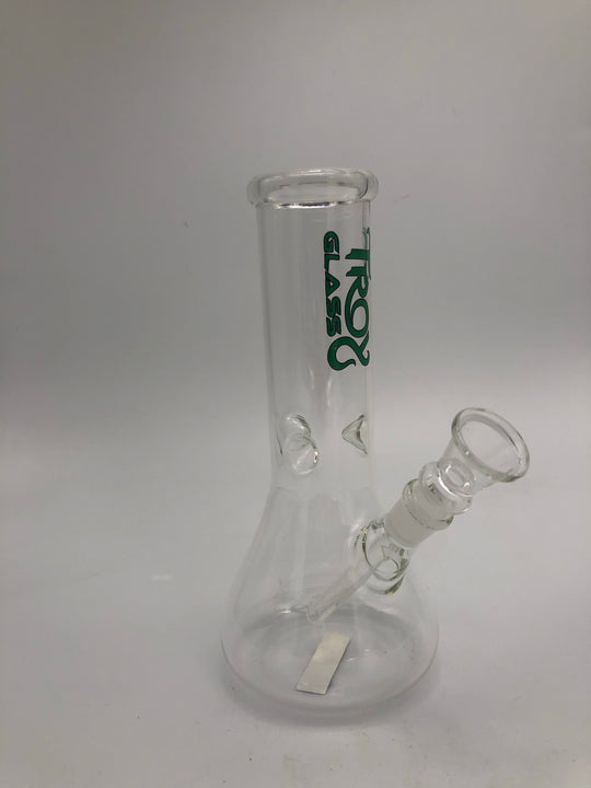 Troy Glass 6 inch beaker with pinch ice catcher