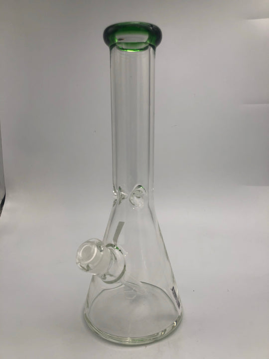 18 inch beaker with color mouthpiece and stem rim