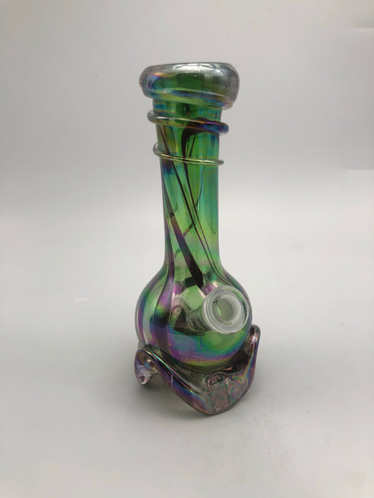10 inch soft glass with swirl neck water pipe