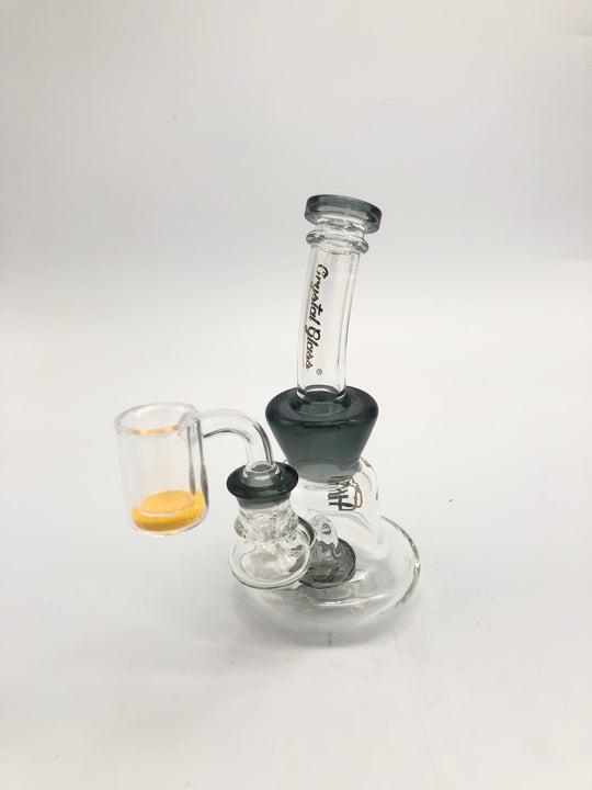 6 inch stemless with vortex tree percolator , colored accents and thermochromatic banger