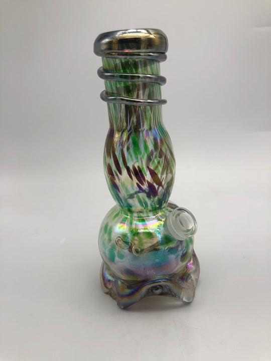 soft glass with curved outward neck and swirl in multiple size