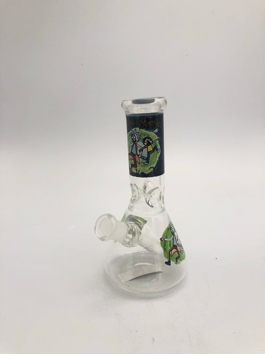 6 inch beaker with pinch ice catcher and graphics