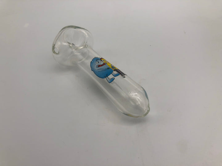 4 inch Screen printed glass pipe