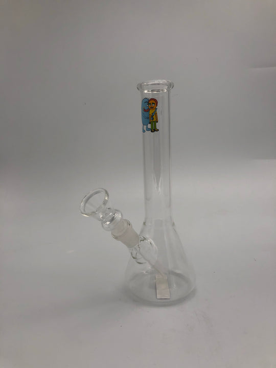 8 inch beaker with screen printed graphic