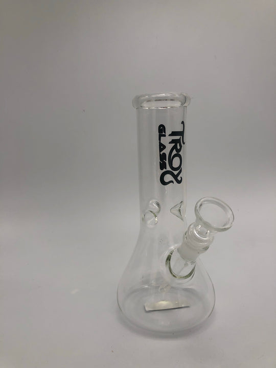 Troy Glass 6 inch beaker with pinch ice catcher