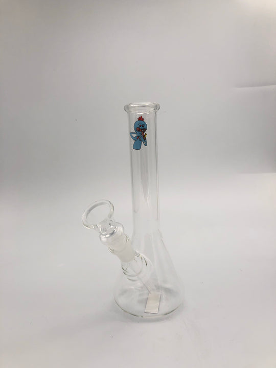 8 inch beaker with screen printed graphic