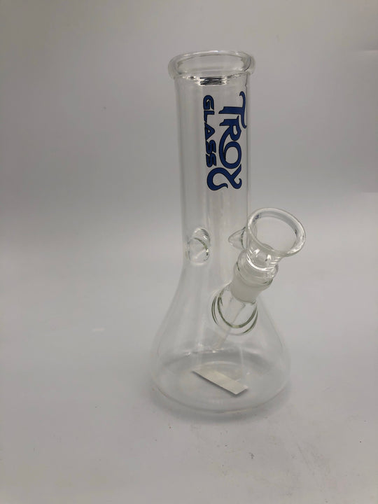 Troy Glass 6 inch beaker with pinch ice catcher