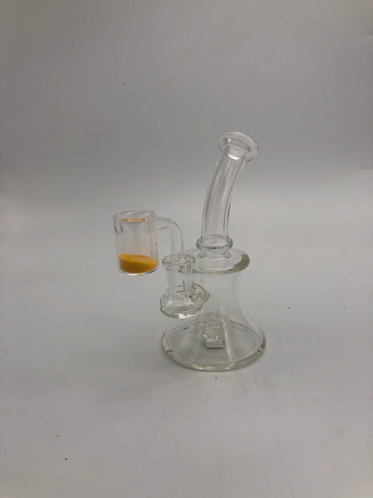 6 inch stemless with tree vortex percolator with Thermochromatic banger