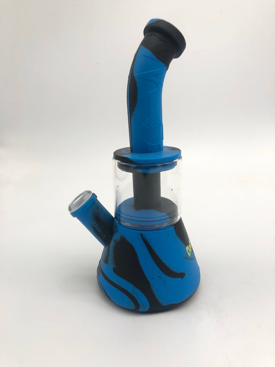 Silicone and glass water pipe