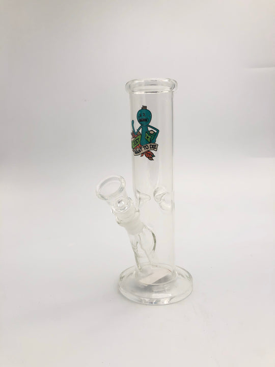 8 inch straight shooter pinch ice catcher with screen print