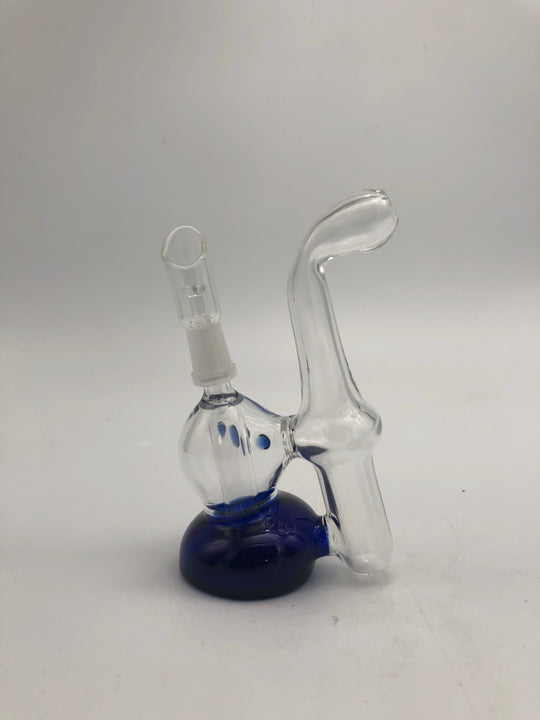 Domed nail bubbler with colored bottom