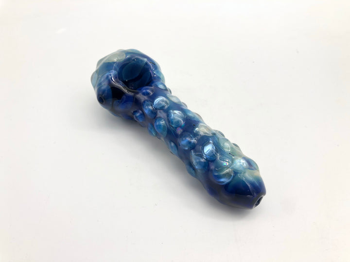 3 inch blue with white dots pipe