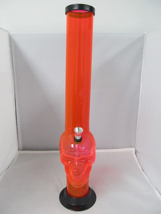 18" Plastic Skull Water Pipe