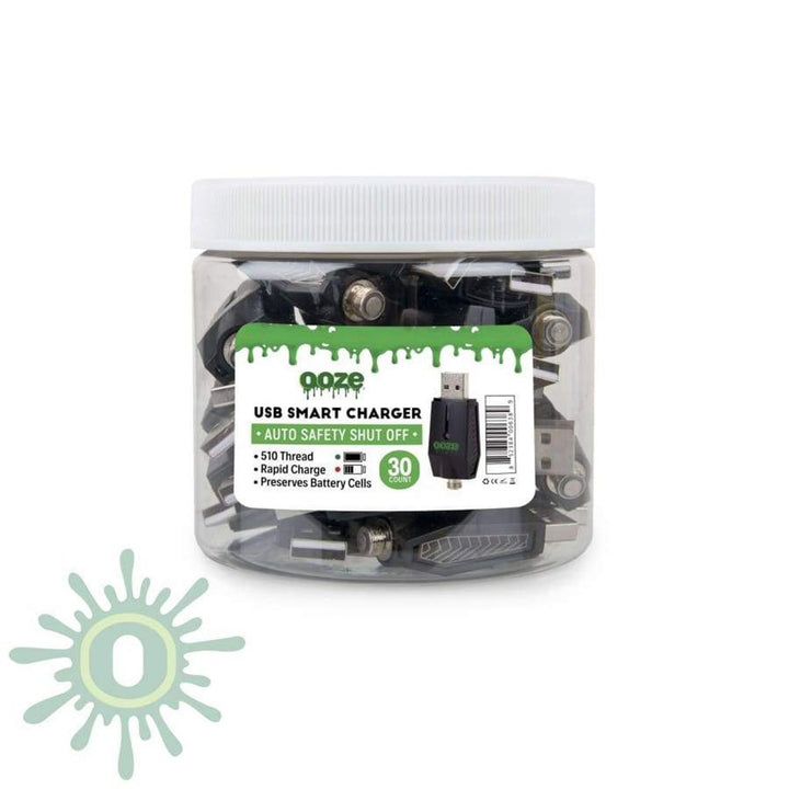 Ooze 510 USB Smart Chargers - 30 Pack Jar