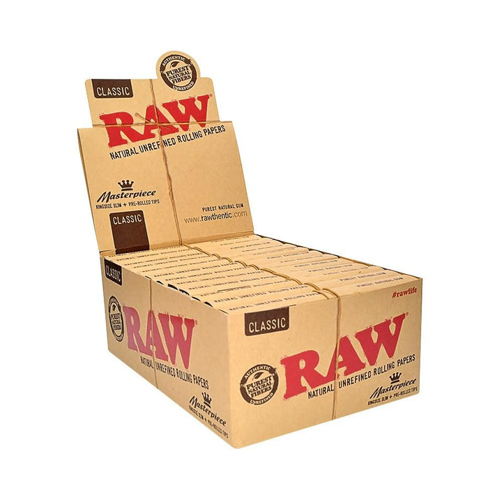 RAW - Masterpiece Rolling Papers w/ Pre-Rolled Tips
