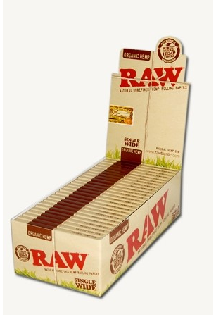 RAW - Single Wide Hemp (25 Pack)
