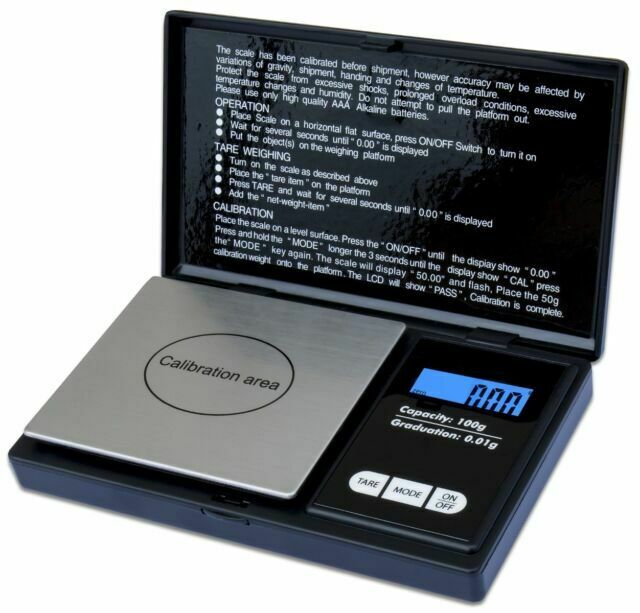 WeighMax Digital Pocket Scale 100gx0.01g W-3805-100