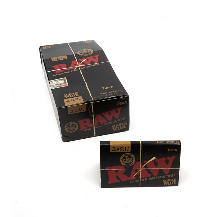 RAW - Classic Black (Single Wide)(25 Pack)