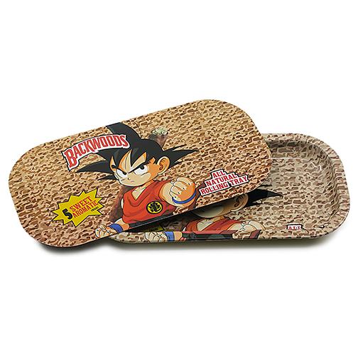 Metal Rolling Tray w/ Magnetic Lid - Natural Goku