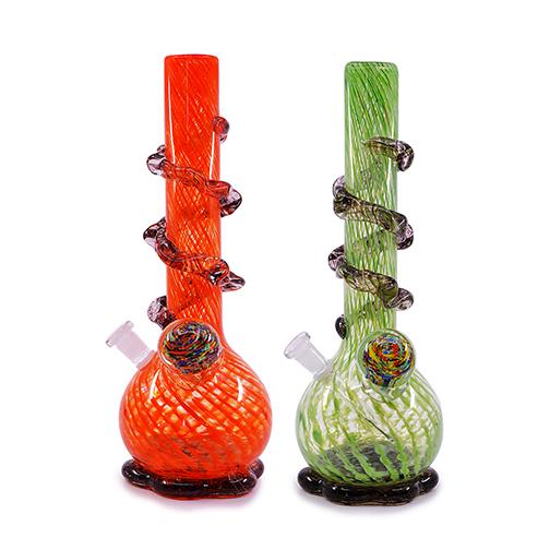 Soft Glass Water Pipe - Sand Storm (13.5")
